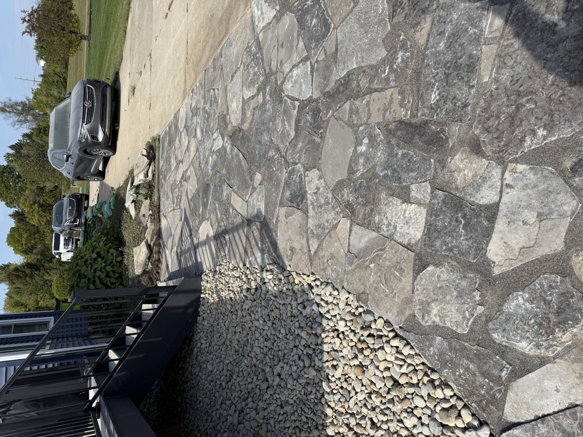 Flagstone patio